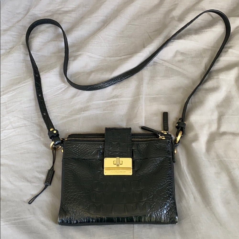 Brahmin Black Leather Crossbody